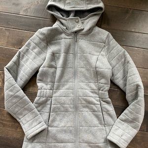 Women’s Northface Gray Quilted Jacket Coat XS